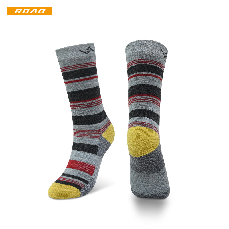 Männer/Frauen Outdoor Socken | Merino Trekking Crew Socks Stripes Frauen Schuhe Frauen